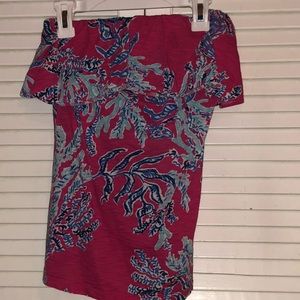 Strapless Lilly Pulitzer Top